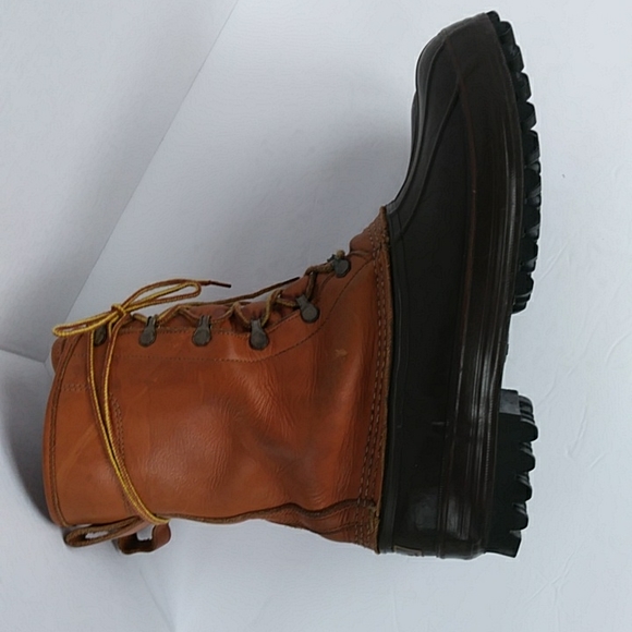 L.L. Bean Gore-Tex Thinsulate Maine Hunting Shoe 10 Leather Boot Brown - Picture 12 of 16